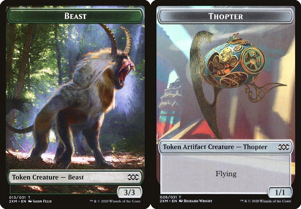 Beast (013) // Thopter (026) Double-Sided Token - Foil