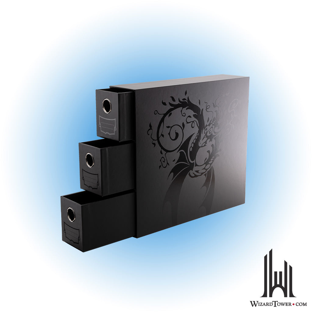 Binder - Dragon Shield Fortress Vertical Black 3-Row