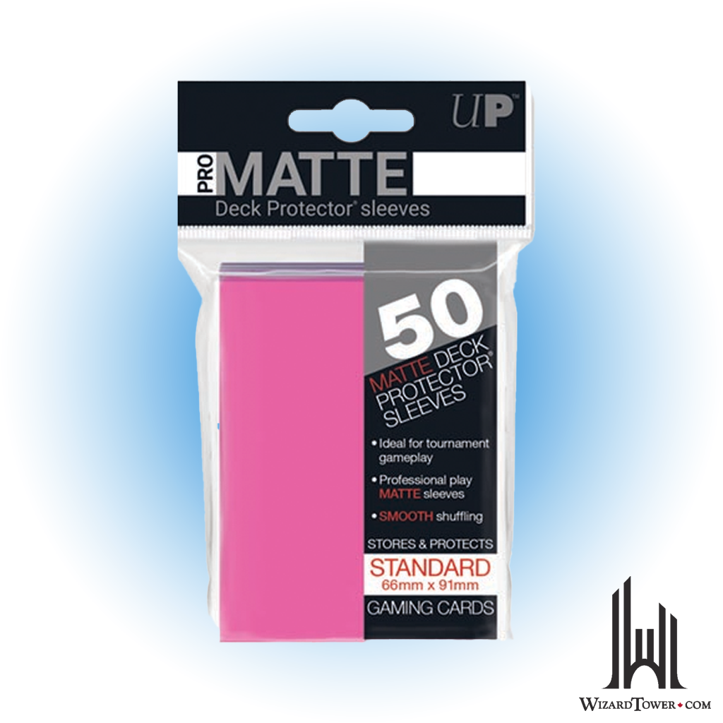 Deck Protectors - Standard Matte Bright Pink 50ct