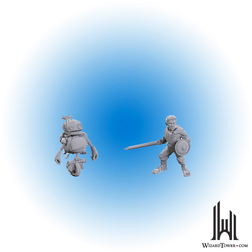 Unpainted Miniature - Critical Role - Orym of the Air Ashari and Fresh Cut Grass