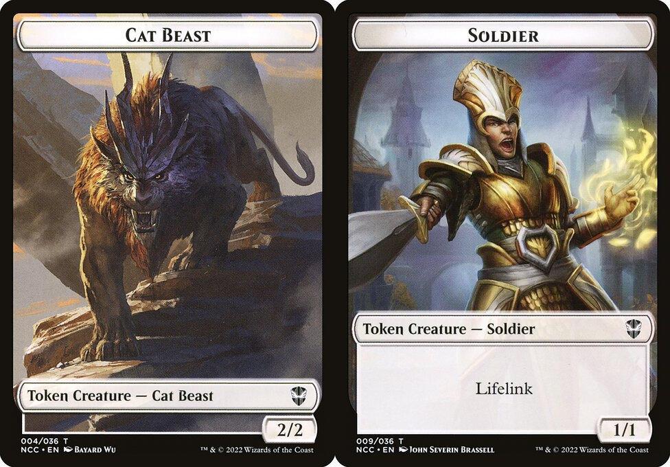 Cat Beast (004) // Soldier (009) Double-Sided Token