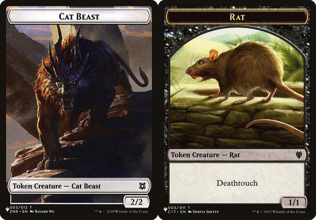 Cat Beast (003) // Rat (003) Double-Sided Token (PLST)