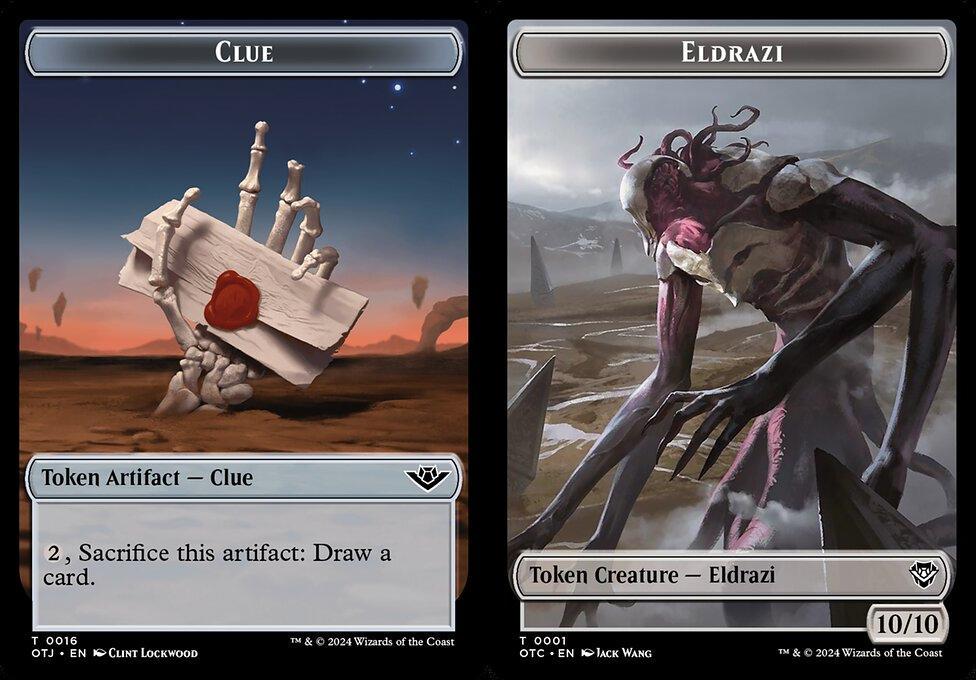 Clue (0016) // Eldrazi (0001) Double-Sided Token