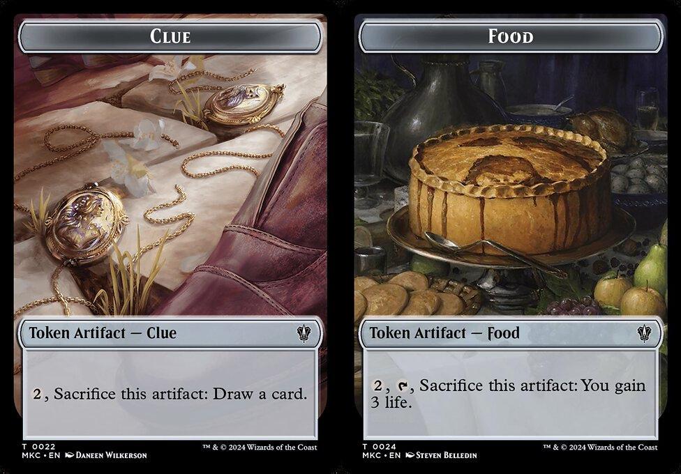 Clue (0022) // Food (0024) Double-Sided Token