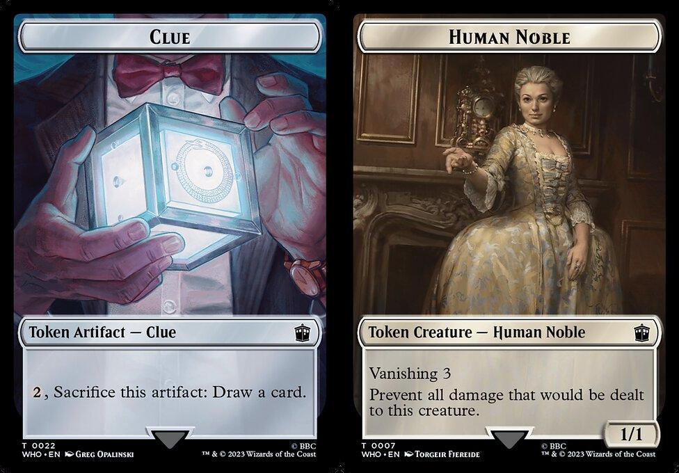 Clue (0022) // Human Noble (0007) Double-Sided Token