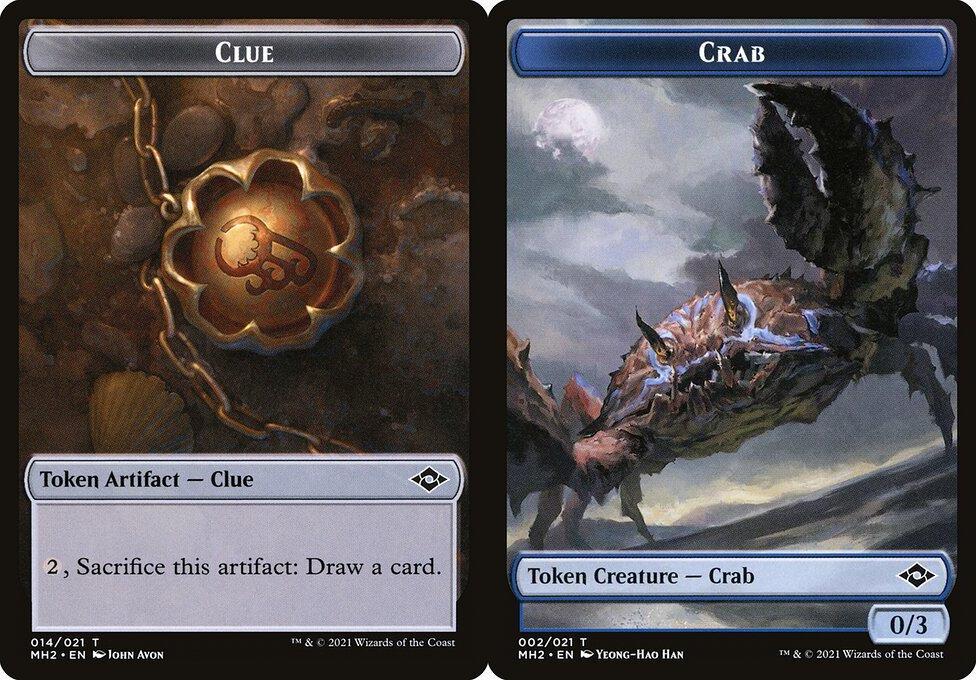 Clue (014) // Crab (002) Double-Sided Token - Foil