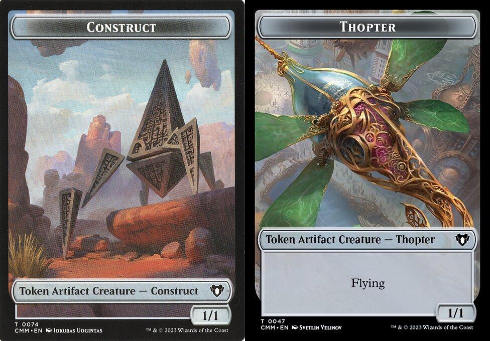 Construct (0074) // Thopter (0047) Double-Sided Token