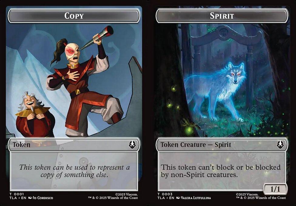 Copy (0001) // Spirit (0003) Double-Sided Token (TTLA) - Foil