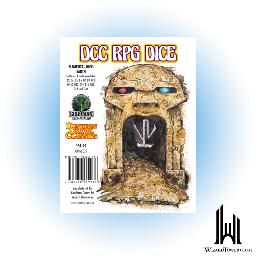Dice Set - Elemental Earth 14ct