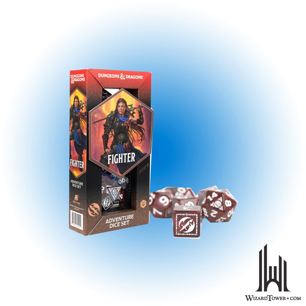 Dice Set - DnD Adventure Fighter Red 17ct