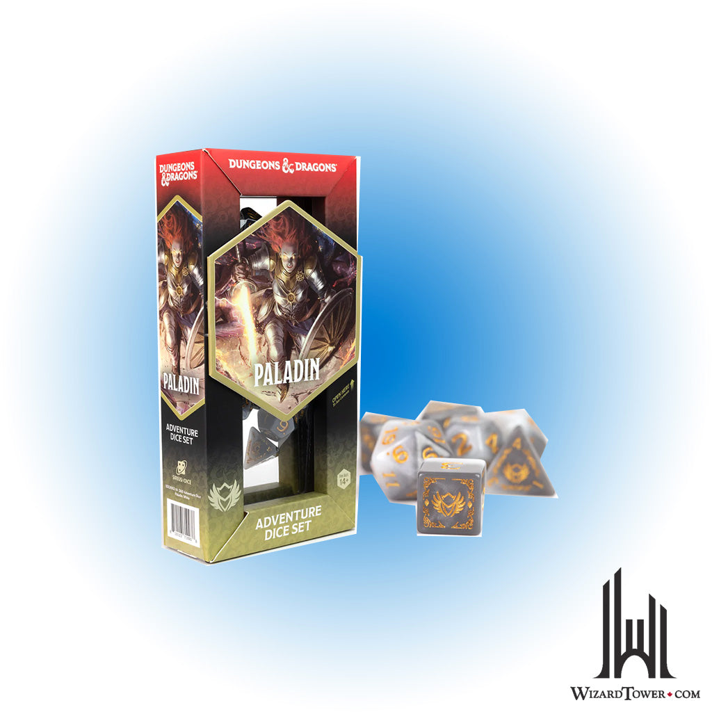 Dice Set - DnD Adventure Paladin White / Grey 14ct