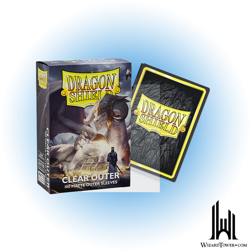 Deck Protectors - Dragon Shield Outer Sleeves Matte Clear 100ct