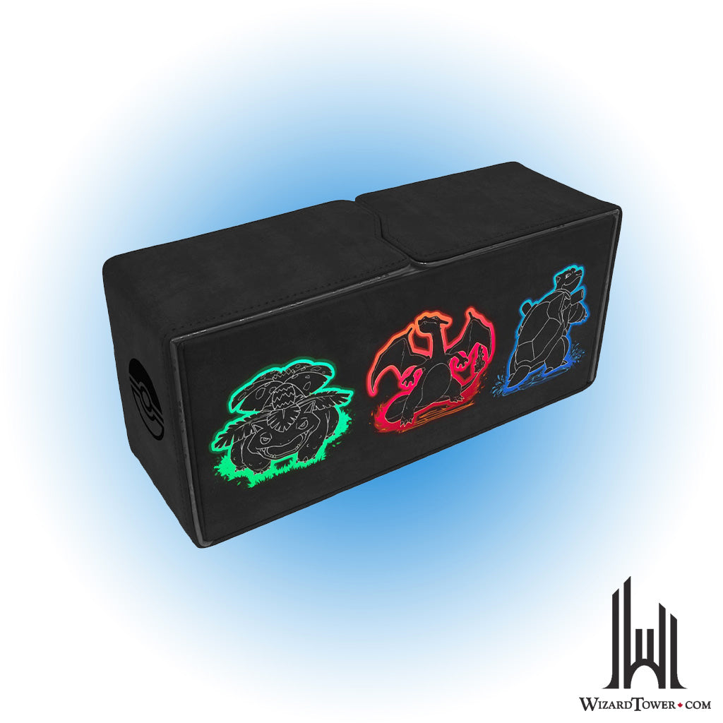 Deck Box - Alcove Vault - Pokemon - Neon Kanto Starter Evolutions