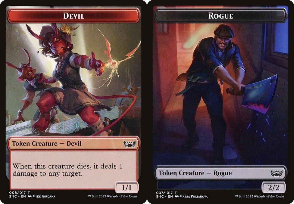 Devil (008) // Rogue (007) Double-Sided Token - Foil