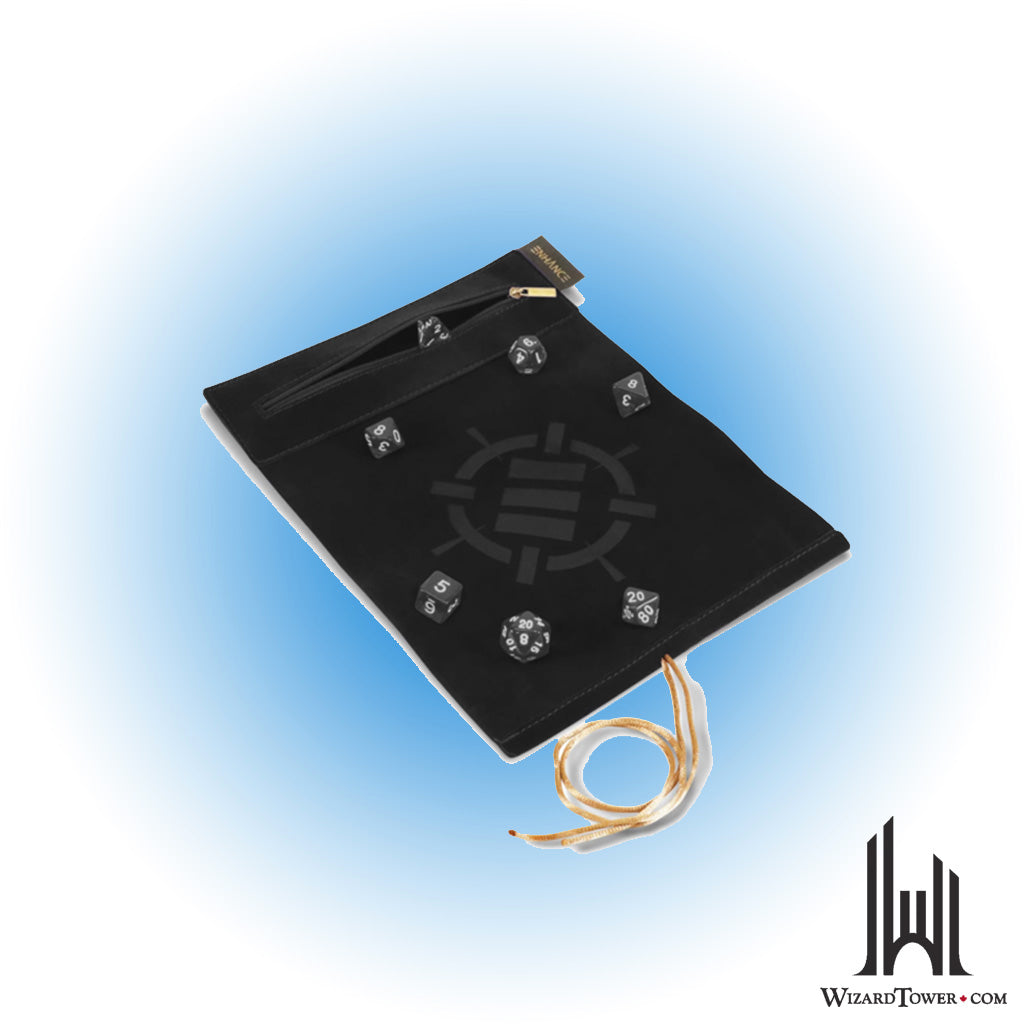 Dice Case - AP Enhance Tabletop Roll on a Scroll & 7PC Acrylic Dice Set Black