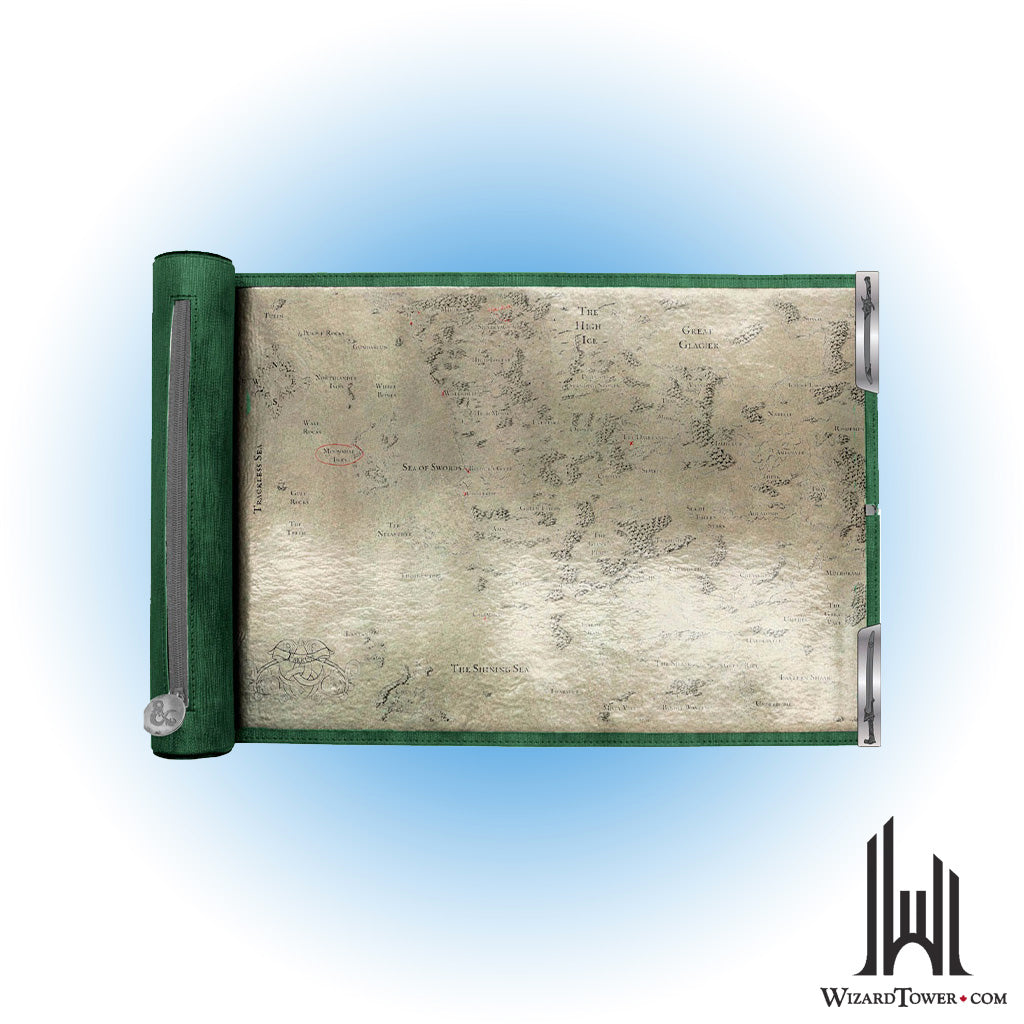 Dice Scroll - DND Premium Map - Artifacts Across Eternities - Drizzt & The Forgotten Realms