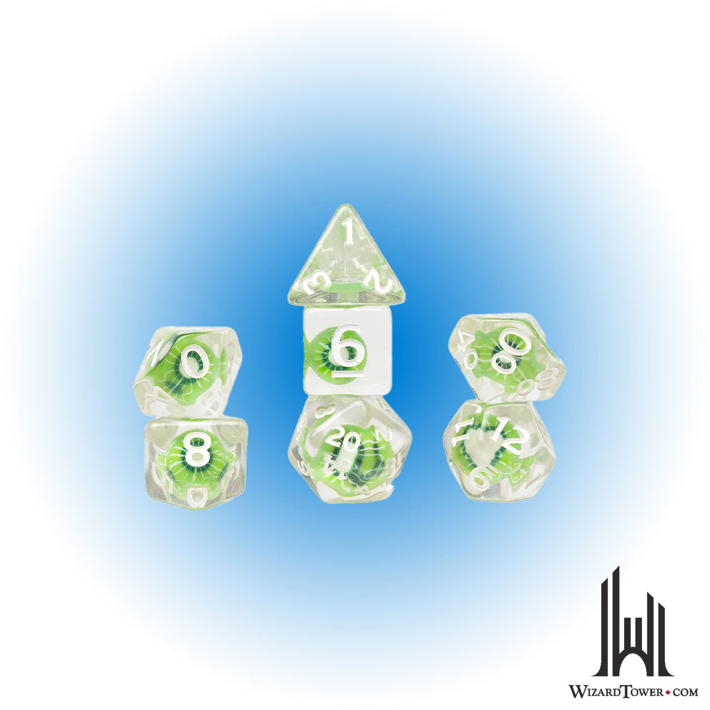 Dice Set - Fruit Slice - Kiwi 7ct