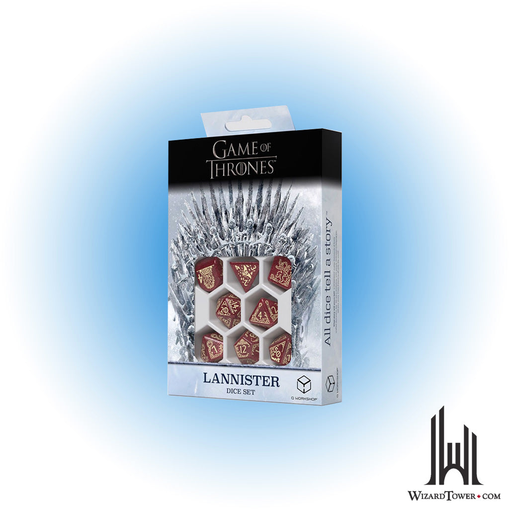 Dice Set - Game of Thrones Lannister 7ct
