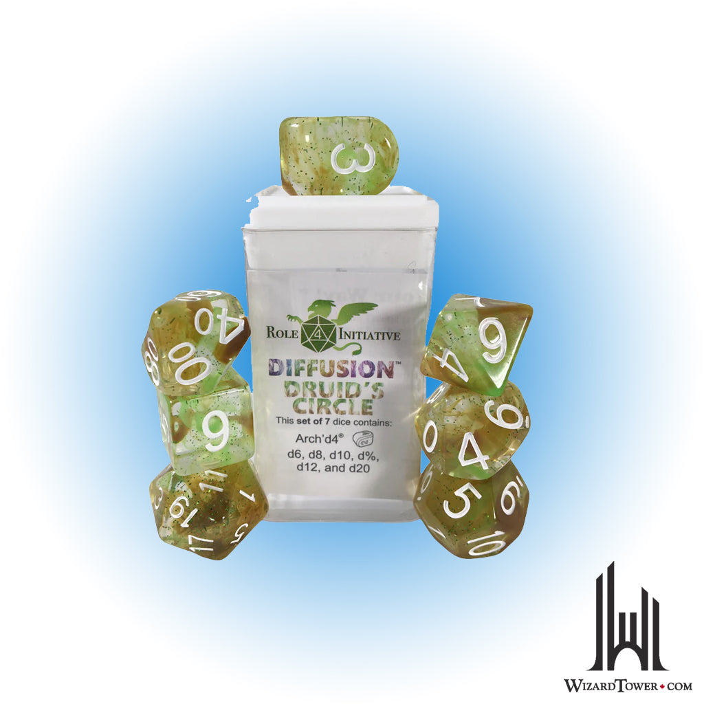 Dice Set - Diffusion Druid's Circle Symbol 7ct