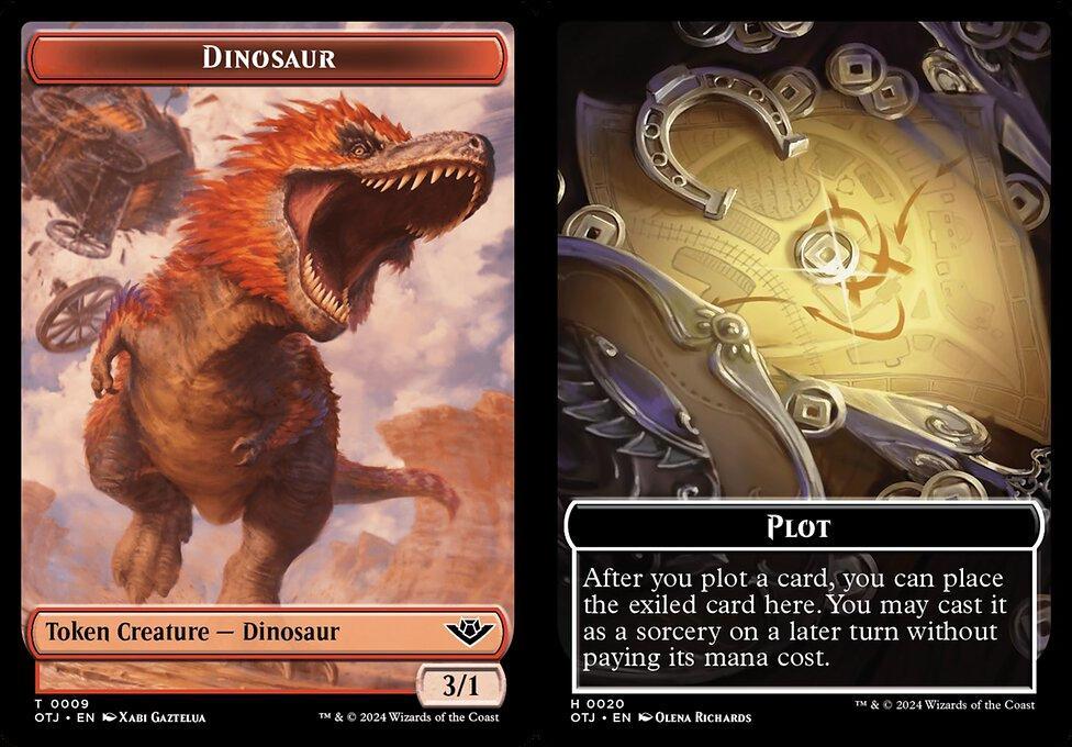 Dinosaur (0009) // Plot (0020) Double-Sided Token