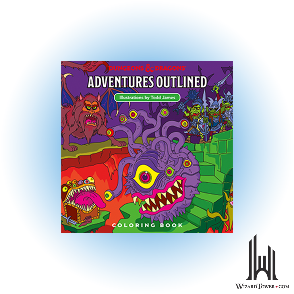 Dungeons & Dragons Book - Outlined Coloring Book