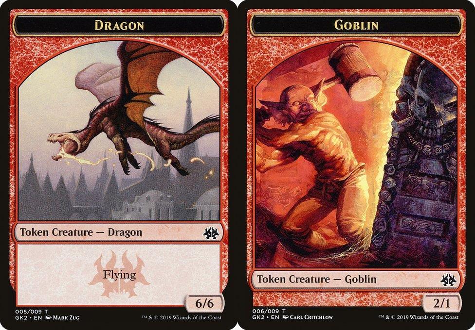 Dragon (005) // Goblin (006) Double-Sided Token