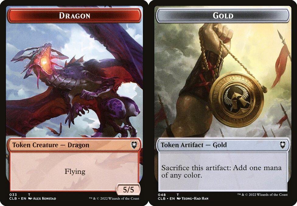 Dragon 033) // Gold (048) Double-Sided Token