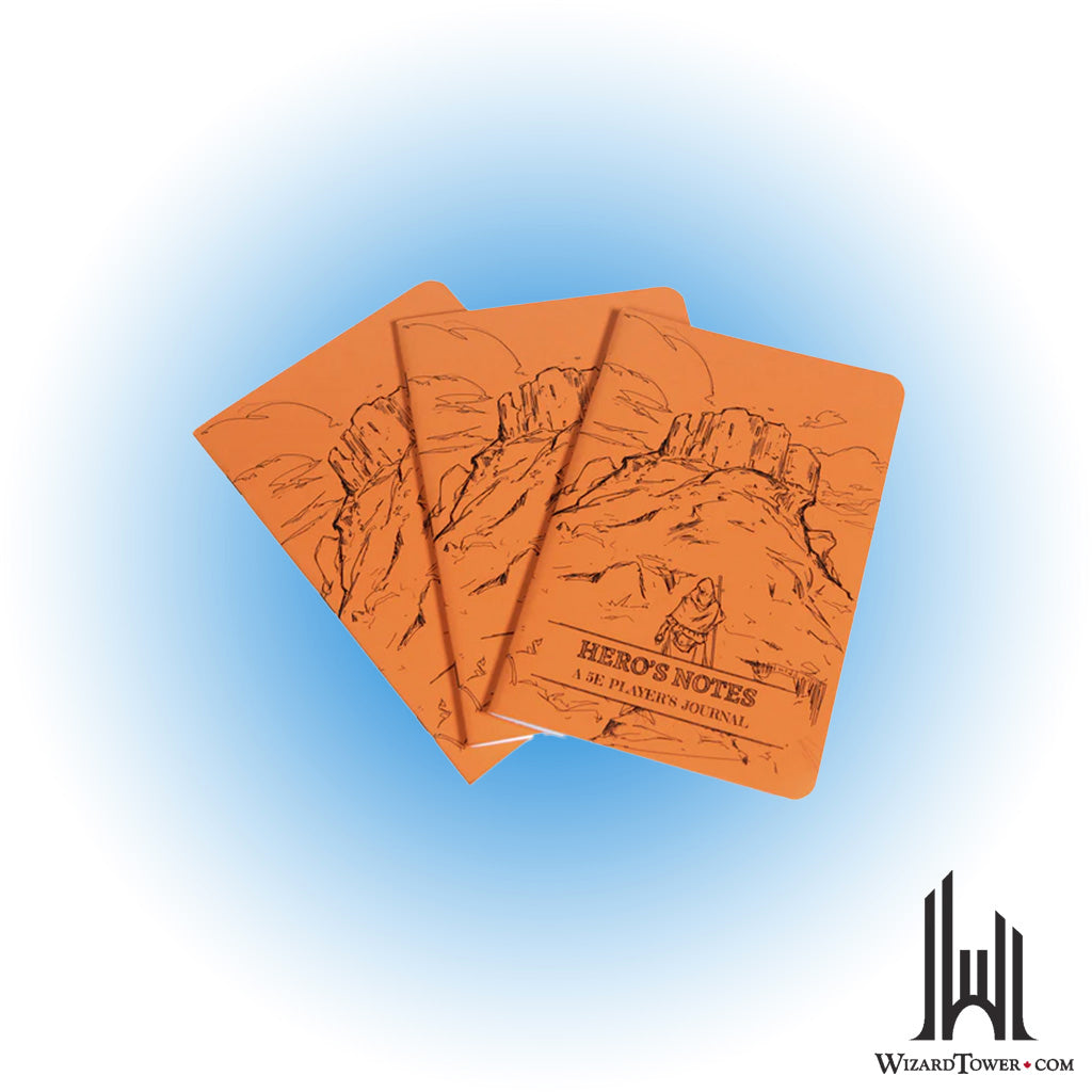 Dungeons & Dragons 5th Edition Dungeon Notes Player's Journal 3-Pack - Orange