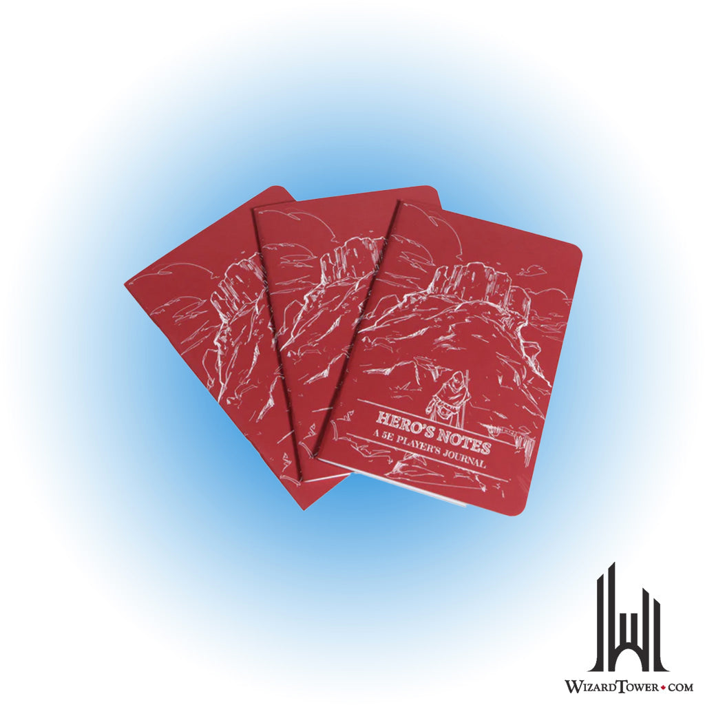 Dungeons & Dragons 5th Edition Dungeon Notes Player's Journal 3-Pack - Red