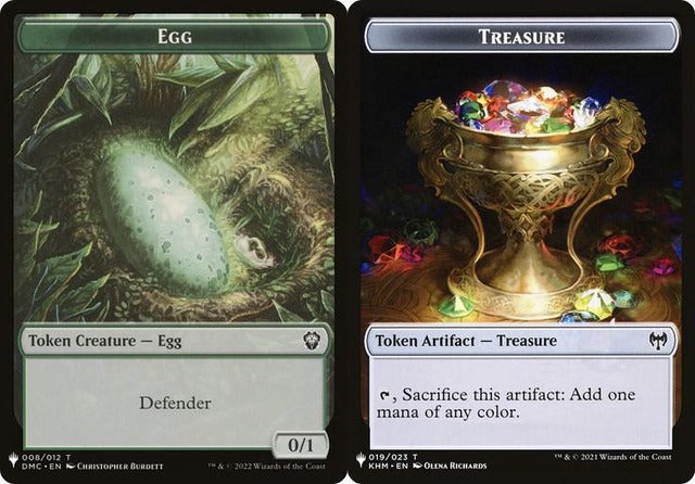 Egg (008) // Treasure (019) Double-Sided Token (PLST)