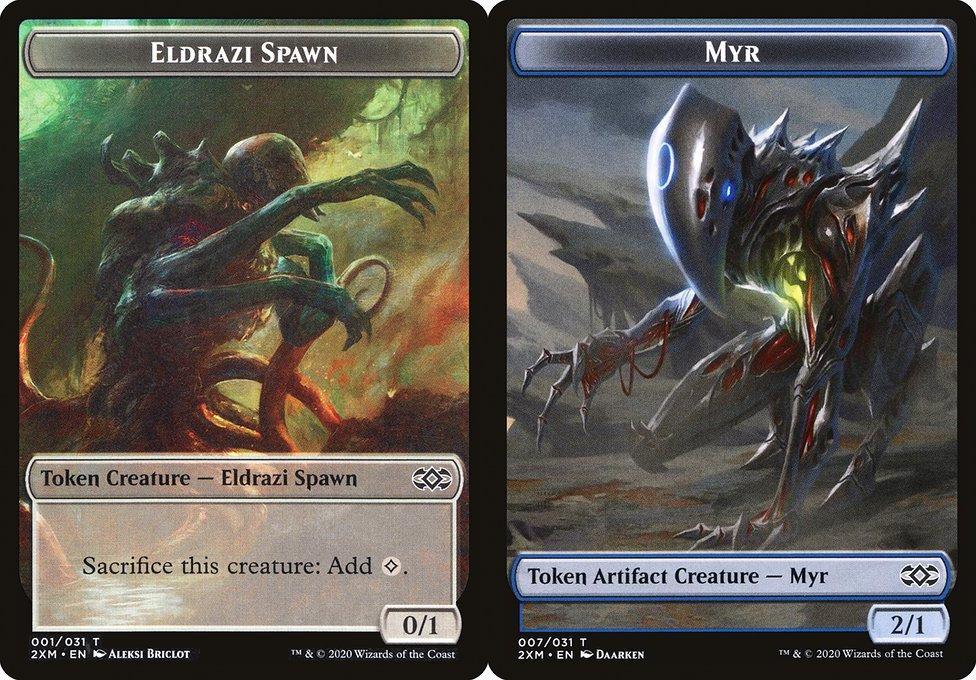 Eldrazi Spawn (001) // Myr (007) Double-Sided Token - Foil