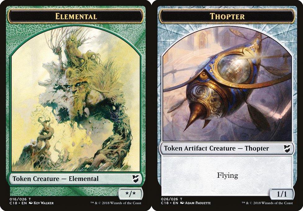 Elemental (016) // Thopter (026) Double-Sided Token