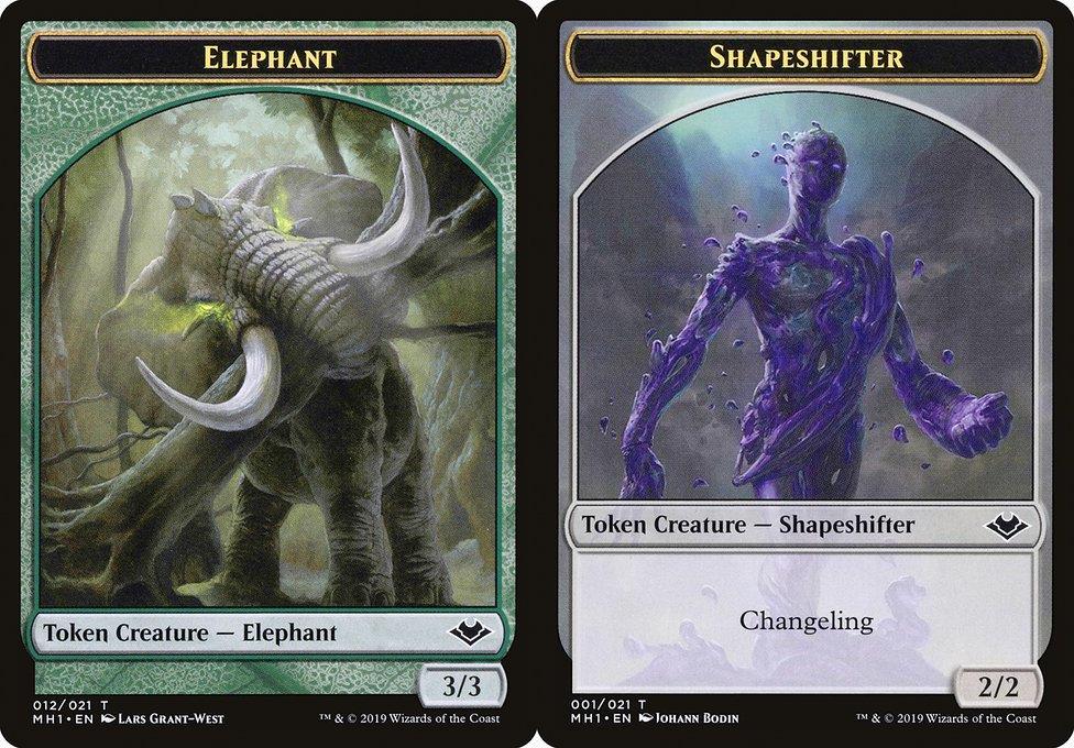 Elephant (012) // Shapeshifter (001) Double-Sided Token