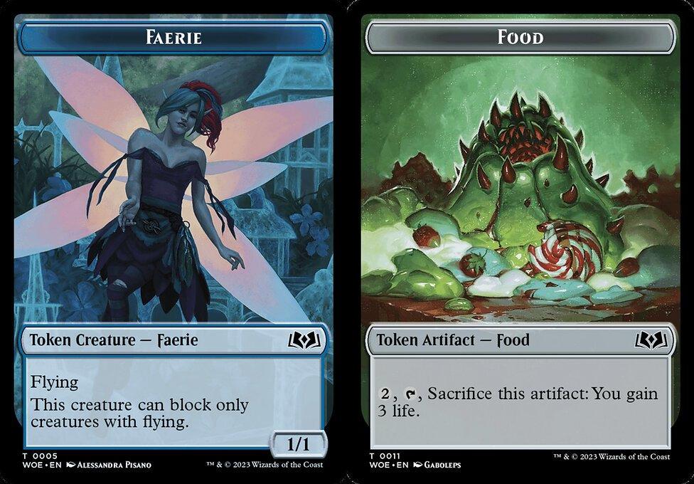 Faerie (0005) // Food (0011) Double-Sided Token - Foil