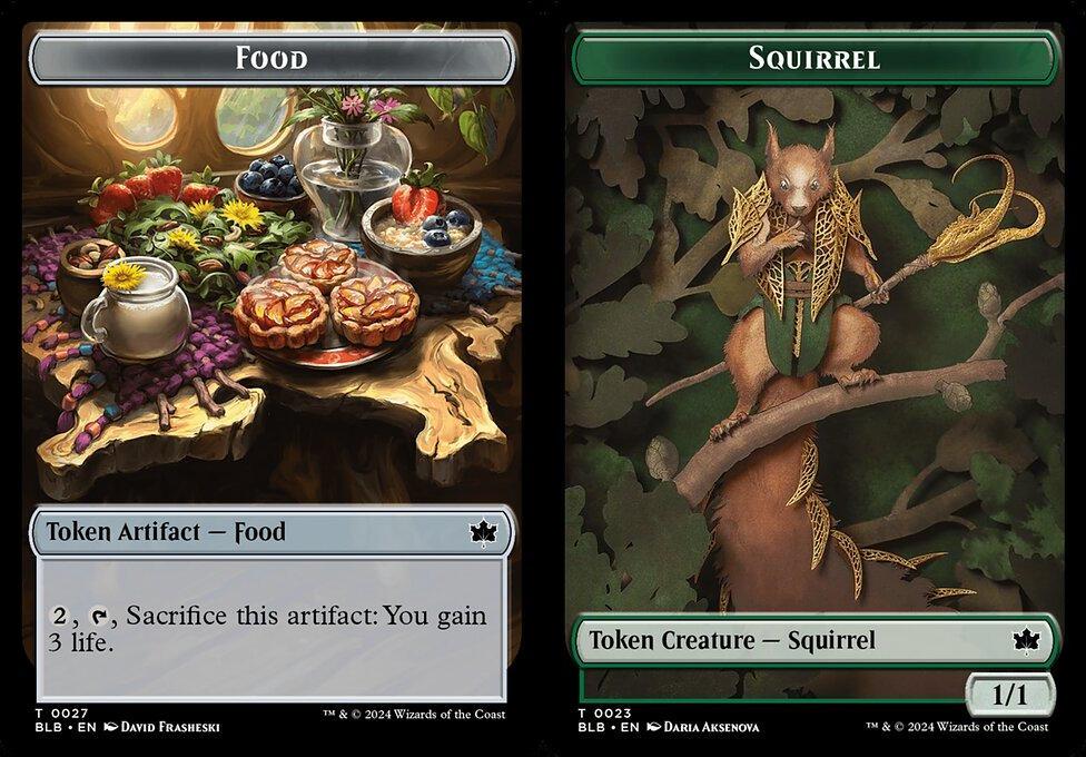 Food (0027) // Squirrel (0023) Double-Sided Token