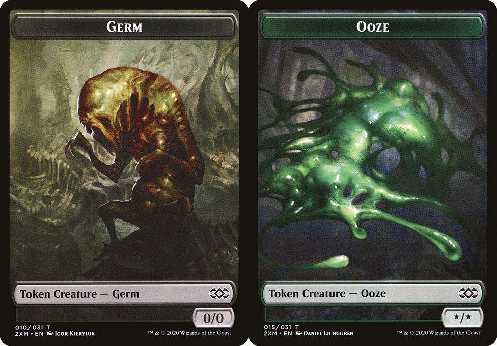 Germ (010) // Ooze (015) Double-Sided Token - Foil