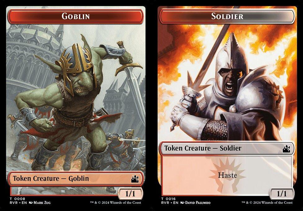 Goblin (0008) // Soldier (0016) Double-Sided Token - Foil