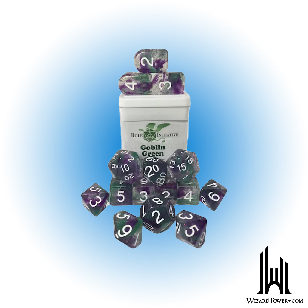 Dice Set - Goblin Green Symbol 15ct