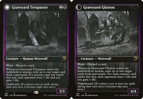 Graveyard Trespasser // Graveyard Glutton - Foil