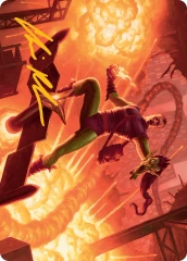 Green Goblin, Revenant (27/54) Art Card (ASMP) - Gold-Stamped Signature