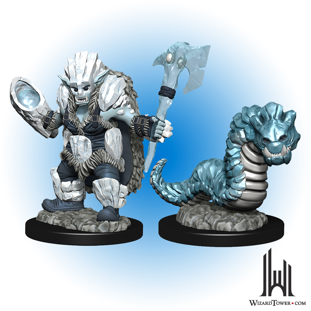 Wardlings Figures - Ice Orc & Ice Worm