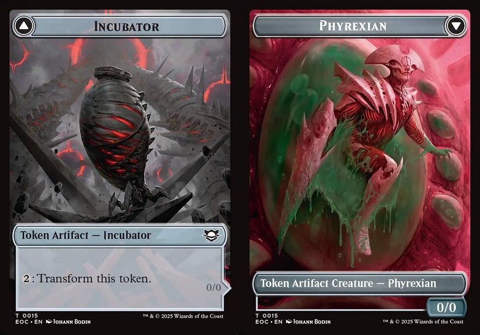 Incubator (0015) // Phyrexian (0015) Double-Sided Token - Foil