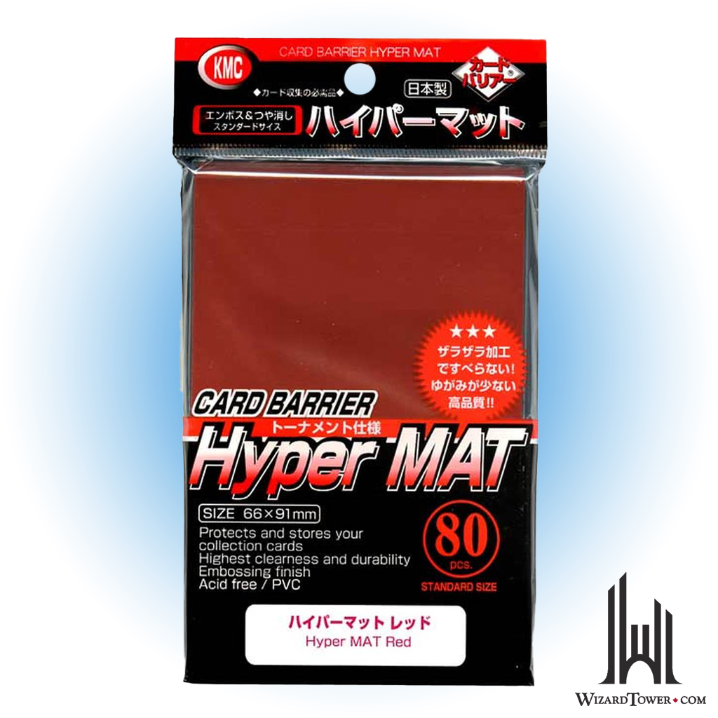 Deck Protectors - KMC Hyper Mat Red 80ct