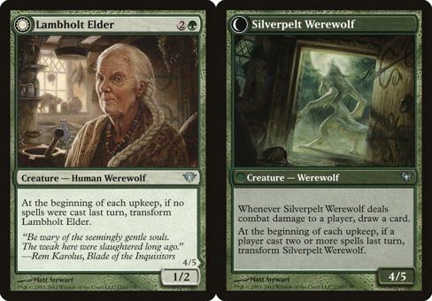 Lambholt Elder // Silverpelt Werewolf - Foil
