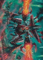 Exterminator Magmarch (33/54) Art Card (AMH3) - Gold-Stamped Signature