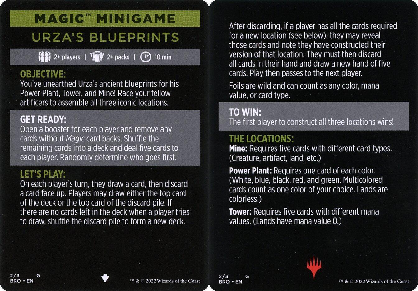 Magic Minigame: Urza's Blueprints (MMH2)