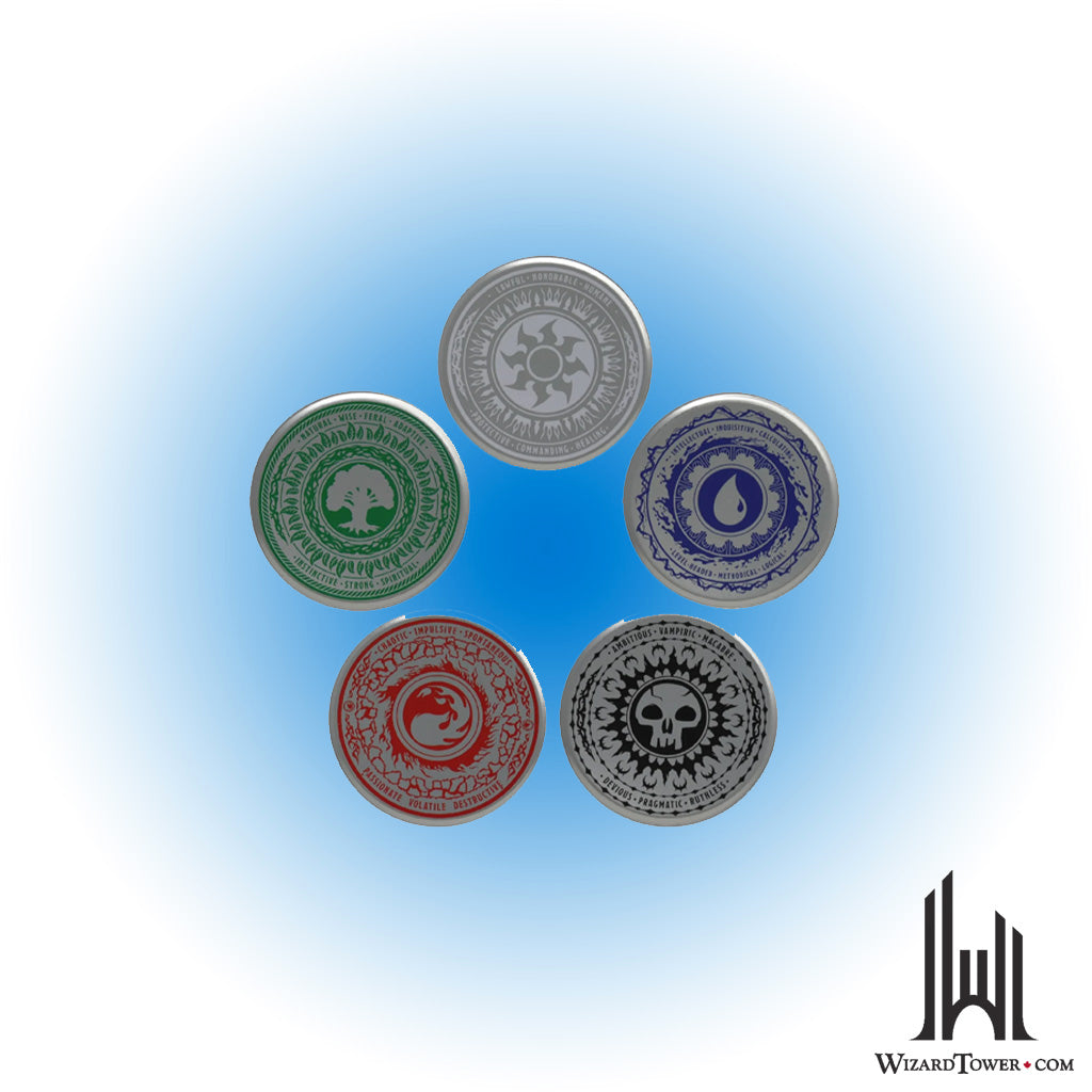 Magic the Gathering - 5-Piece Mana Symbols Drink Coaster Set