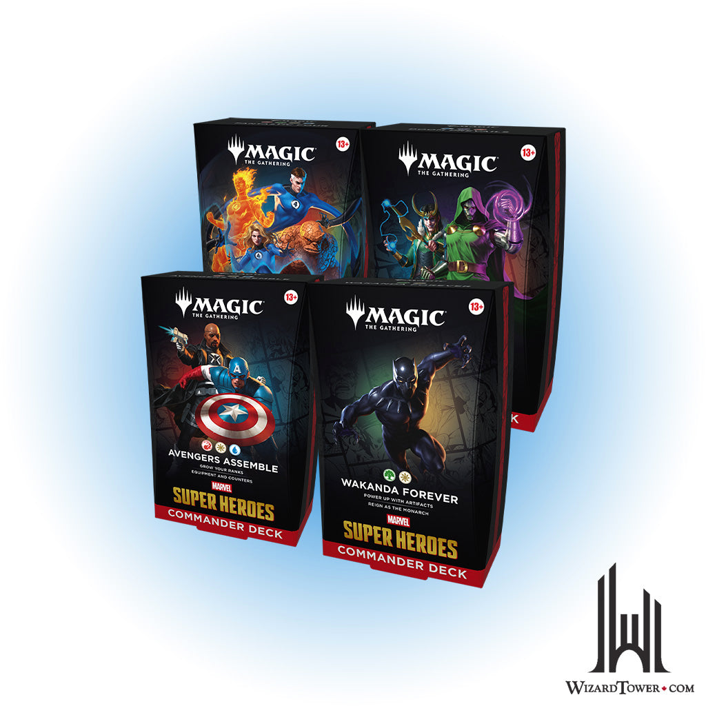 Magic the Gathering Marvel Super Heroes Commander Deck - Set of All 4