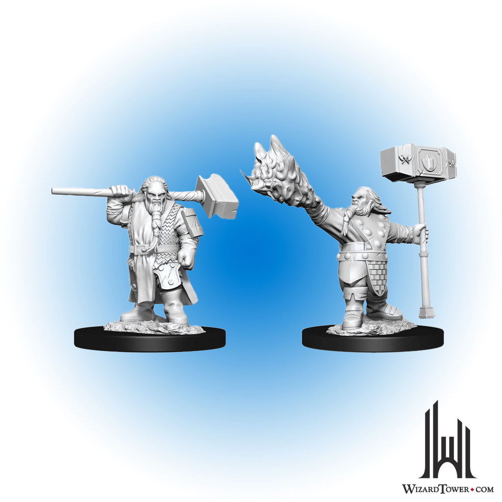 Unpainted Miniature - Dungeons & Dragons - Dwarf Cleric