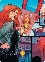 Mary Jane Watson (50/54) Art Card (ASMP) - Gold-Stamped Signature